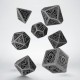 Celtic 3D Revised Gray and Black Dice Set Celtic 3D Revised Gray and Black Dice Set