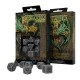 Celtic 3D Revised Gray and Black Dice Set Celtic 3D Revised Gray and Black Dice Set