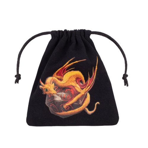 Dragon Black and Adorable Dice Bag