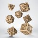 Steampunk Clockwork Beige and Brown Dice Set Steampunk Clockwork Beige and Brown Dice Set